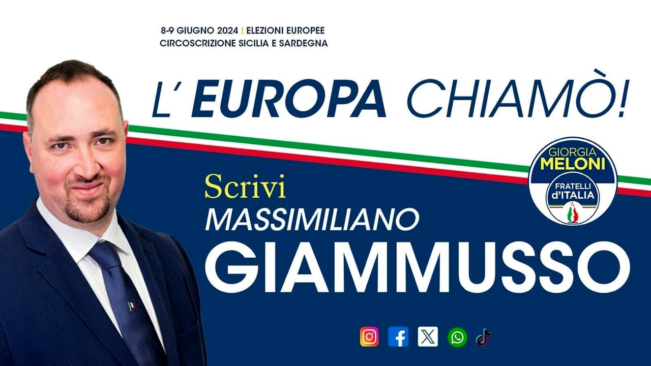 Elezioni europee, presentazione della candidatura di Massimiliano Giammusso ( Fratelli d’Italia)